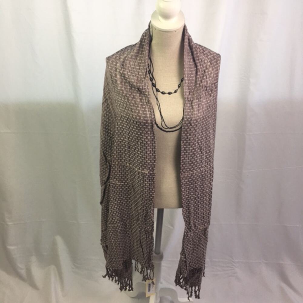 Collection XIIX Space Dye Basket Weave Pashmina